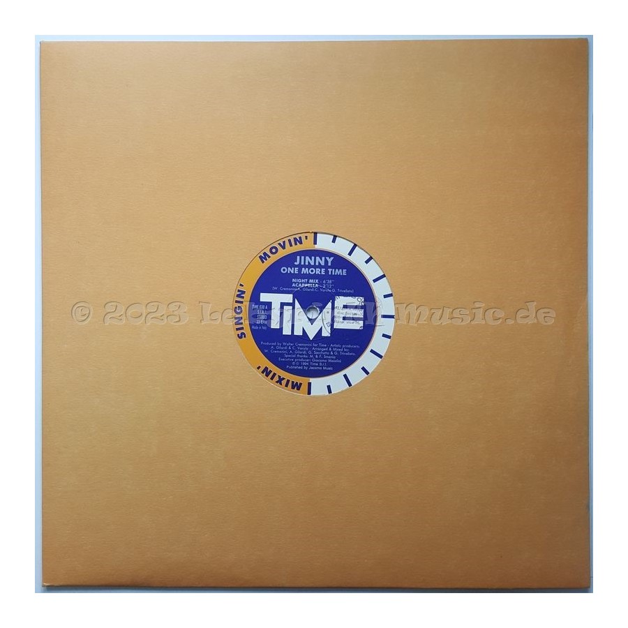 Jinny - One More Time • 12" Vinyl Maxi - Labyrinth Music