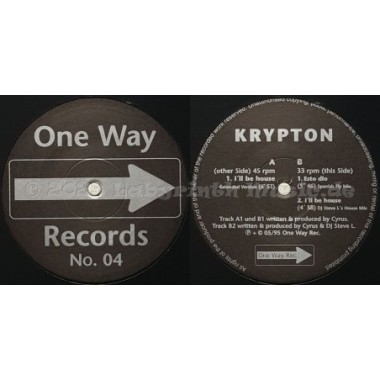 Krypton - I'll Be House • 12" Vinyl Maxi - Labyrinth Music