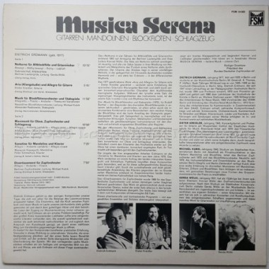 Dietrich Erdmann - Musica Serena • 12" Vinyl LP - Labyrinth Music