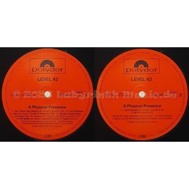 Level 42 - A Physical Presence • 12" Vinyl LP - Labyrinth Music