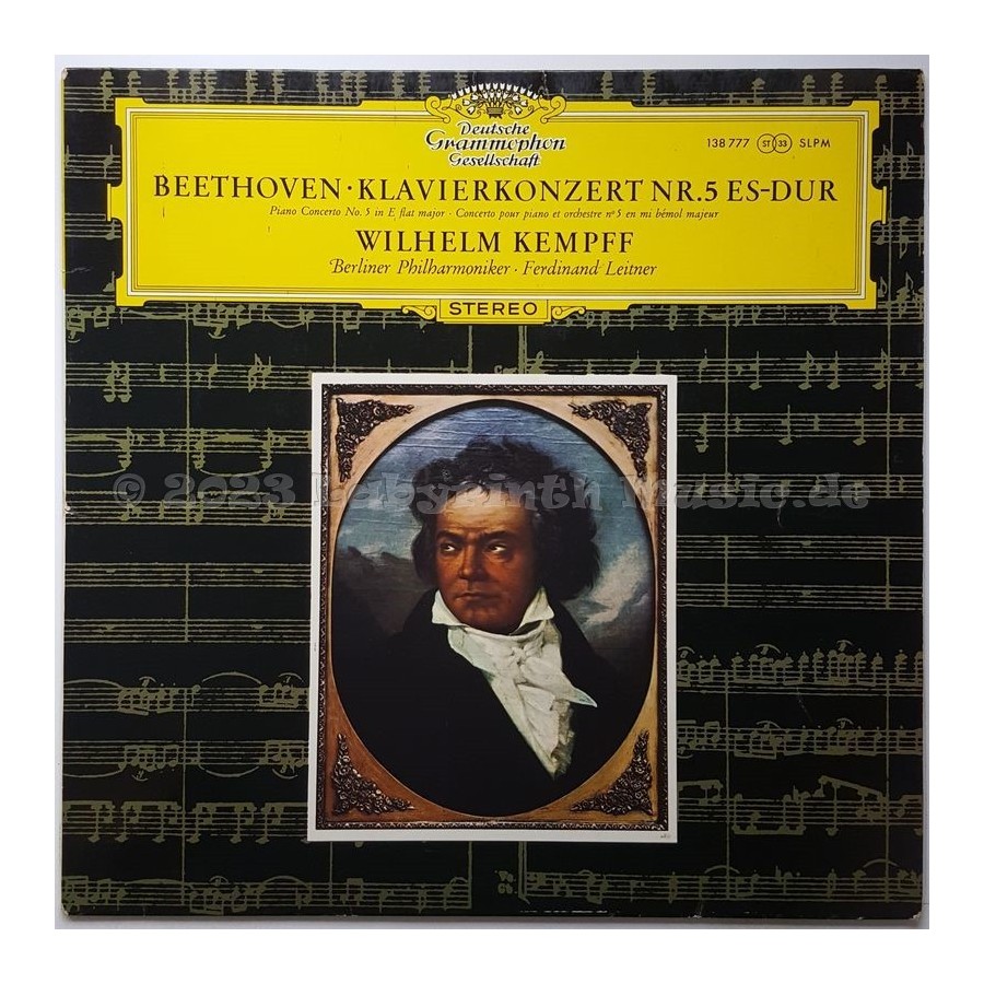 Ludwig Van Beethoven - Klavierkonzert Nr. 5 Es-Dur • 12" Vinyl LP - Labyrinth Music