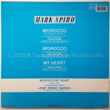 Mark Spiro - Morocco • 12" Vinyl Maxi • EX - Labyrinth Music