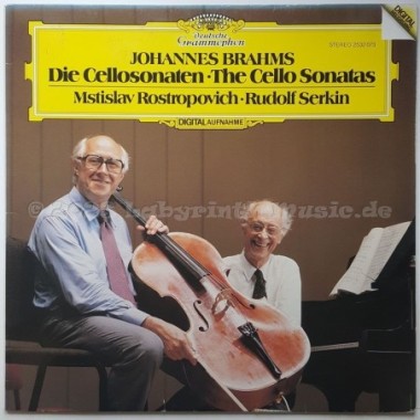 Johannes Brahms - Die Cellosonaten • The Cello Sonatas • 12" Vinyl LP • EX - Labyrinth Music