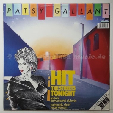 Patsy Gallant - Hit The Streets Tonight • 12" Vinyl Maxi • EX - Labyrinth Music