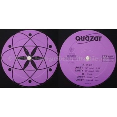 Quazar - Unity • 12" Vinyl Maxi • EX - Labyrinth Music