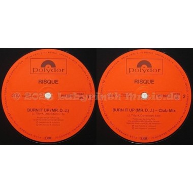 Risque - Burn It Up (Mr. D.J) • 12" Vinyl Maxi - Labyrinth Music