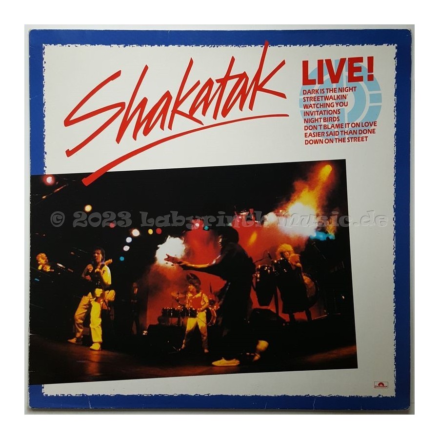 Shakatak - Live • 12" Vinyl LP • EX - Labyrinth Music