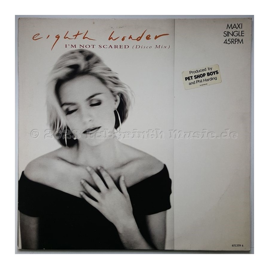 Eight Wonder - I'm Not Scared • Disco Mix • 12" Vinyl Maxi • EX - Labyrinth Music
