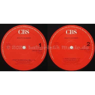 Eight Wonder - I'm Not Scared • Disco Mix • 12" Vinyl Maxi • EX - Labyrinth Music