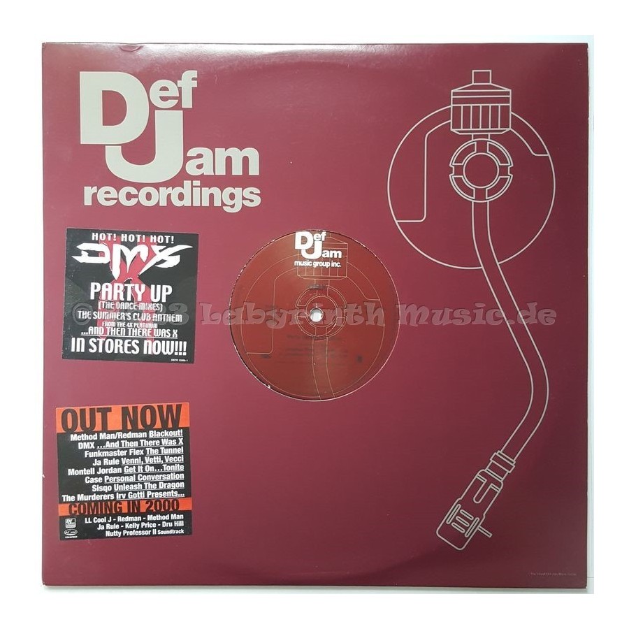 DMX - Party Up (Up In Here) • The Dance Mixes • 12" Vinyl Maxi • NM - Labyrinth Music