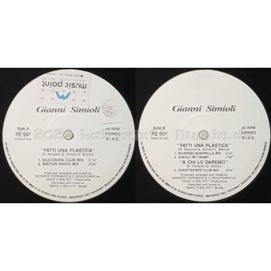 Gianni Simioli - Fatti Una Plastica • 12" Vinyl Maxi - Labyrinth Music