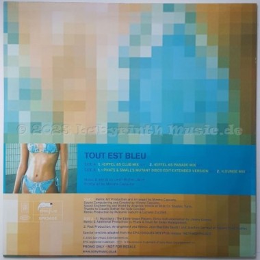 Jean-Michel Jarre - Tout Est Bleu • 12" Vinyl Maxi - Labyrinth Music