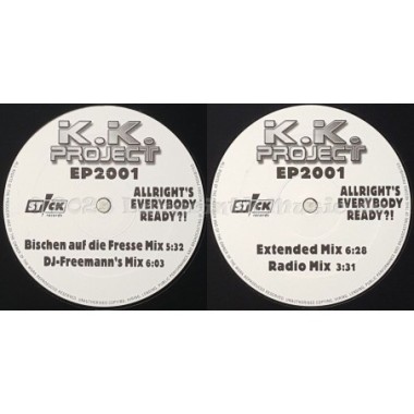 K.K. Project - EP 2001 • 12" Vinyl LP • EX - Labyrinth Music