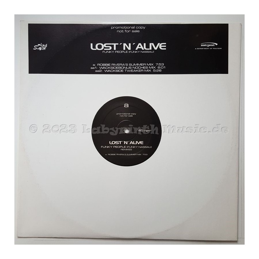 Lost 'n' Alive - Funky People • 12" Vinyl Maxi • EX - Labyrinth Music