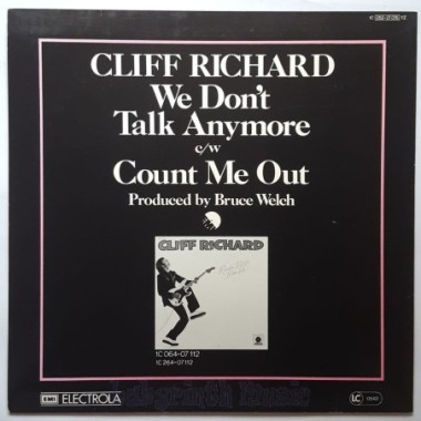 Cliff Richard - We Don't Talk Anymore • 12" Vinyl Maxi • NM - Labyrinth Music