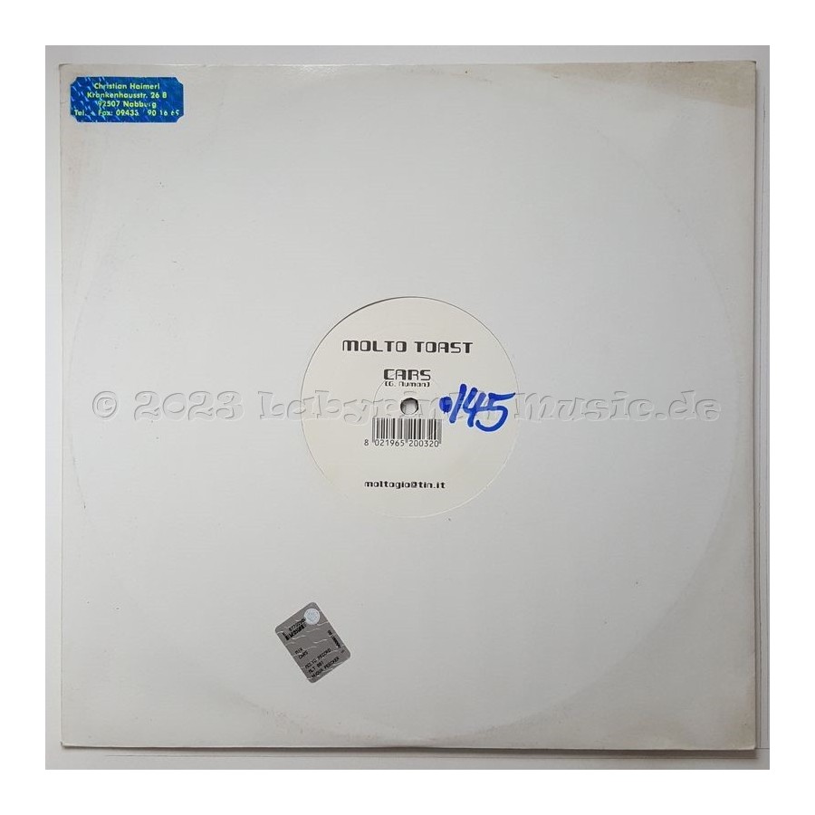 Molto Toast - Cars • 12" Vinyl Maxi - Labyrinth Music