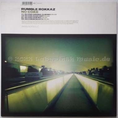 Rumble Rokkaz - No Coke • 12" Vinyl Maxi • EX - Labyrinth Music