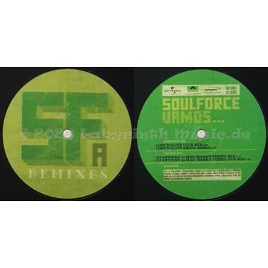 Soulforce - Vamos... • Remixes • 12" Vinyl Maxi • NM - Labyrinth Music
