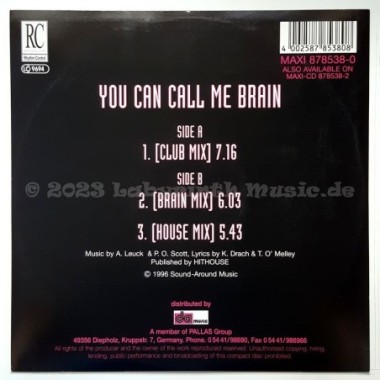 Brainbeat - You Can Call Me Brain • 12" Vinyl Maxi • NM - Labyrinth Music