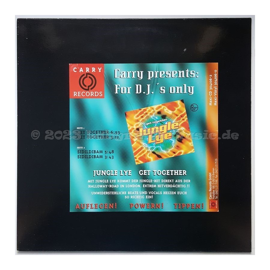 Jungle Lye - Get Together • 12" Vinyl Maxi • EX - Labyrinth Music