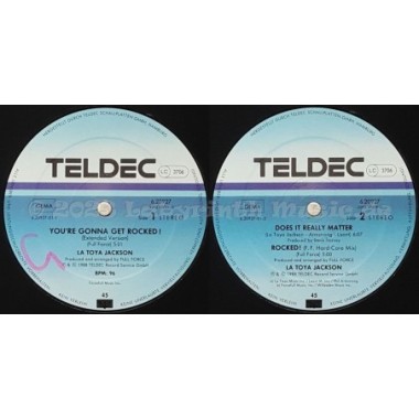 La Toya Jackson - You're Gonna Get Rocked • 12" Vinyl Maxi - Labyrinth Music