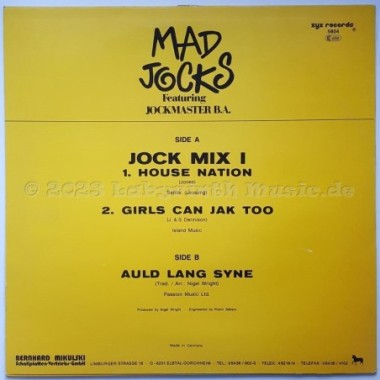Mad Jocks Feat. Jockmaster B.A. - Jock Mix I • 12" Vinyl Maxi • EX - Labyrinth Music