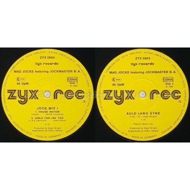 Mad Jocks Feat. Jockmaster B.A. - Jock Mix I • 12" Vinyl Maxi • EX - Labyrinth Music