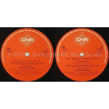 The Star Sisters - Are You Ready For My Love • 12" Vinyl Maxi - Labyrinth Music
