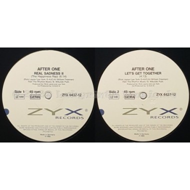 After One - Real Sadness II • 12" Vinyl Maxi - Labyrinth Music