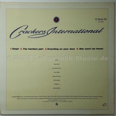 Erasure - Crackers International • 12" Vinyl Maxi - Labyrinth Music