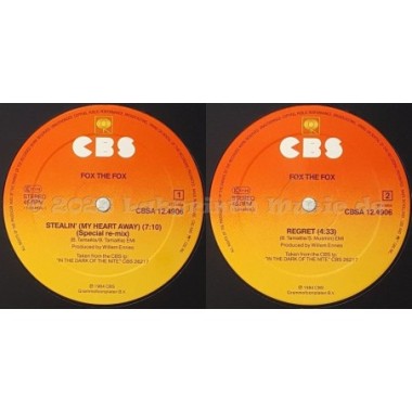 Fox The Fox - Stealin (My Heart Away) • Special Re-Mix • 12" Vinyl Maxi • EX - Labyrinth Music