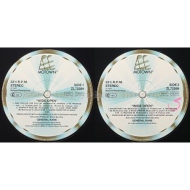 General Kane - Wide Open • 12" Vinyl LP • NM - Labyrinth Music