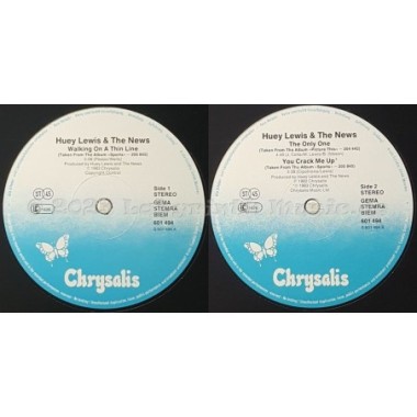 Huey Lewis And The News - Walking On A Thin Line • 12" Vinyl Maxi • NM - Labyrinth Music