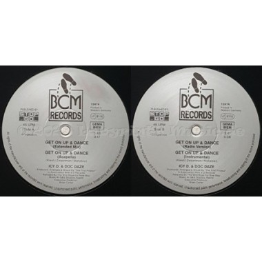 Icy D. & Doc Daze - Get On Up & Dance • 12" Vinyl Maxi • NM - Labyrinth Music