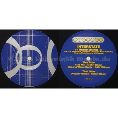 Interstate - Human Beings • 12" Vinyl Maxi • MINT - Labyrinth Music
