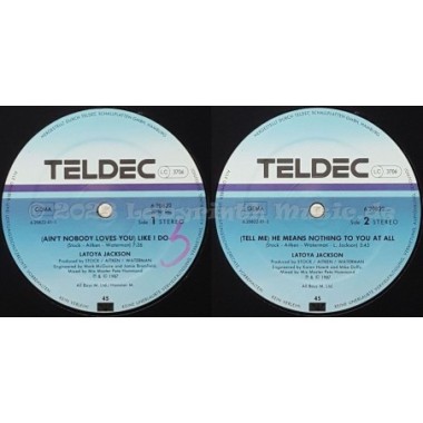 La Toya Jackson - (Ain't Nobody Loves You) Like I Do • 12" Vinyl Maxi - Labyrinth Music