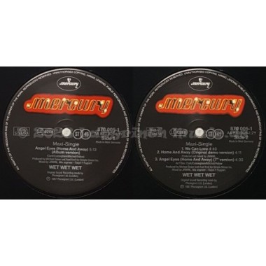 Wet Wet Wet - Angel Eyes (Home And Away) • 12" Vinyl Maxi - Labyrinth Music