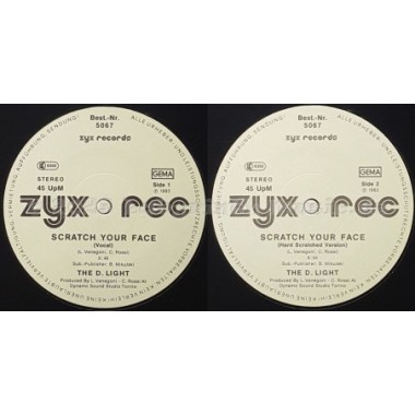 The D. Light - Scratch Your Face • 12" Vinyl Maxi - Labyrinth Music