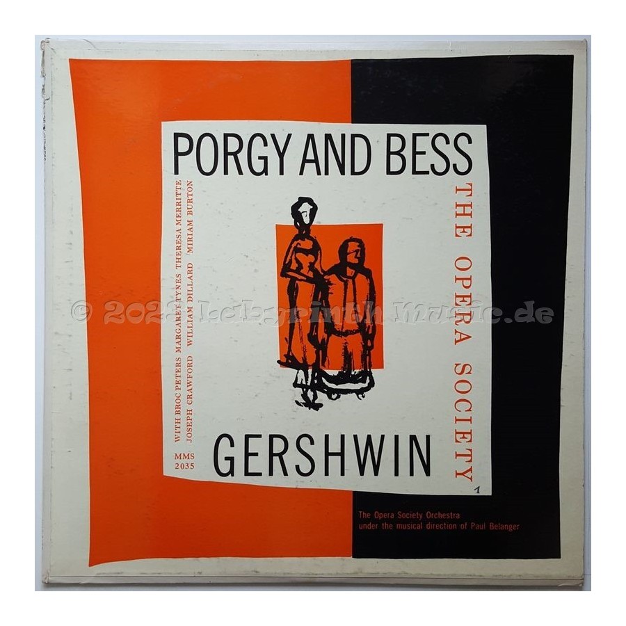 George Gershwin • The Opera Society Orchestra • Paul Belanger - Porgy And Bess • 12" Vinyl LP • EX - Labyrinth Music