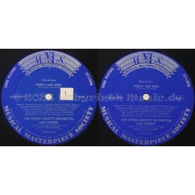 George Gershwin • The Opera Society Orchestra • Paul Belanger - Porgy And Bess • 12" Vinyl LP • EX - Labyrinth Music