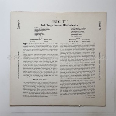 Jack Teagarden And His Orchestra - Big T • 10" Vinyl - Labyrinth Music