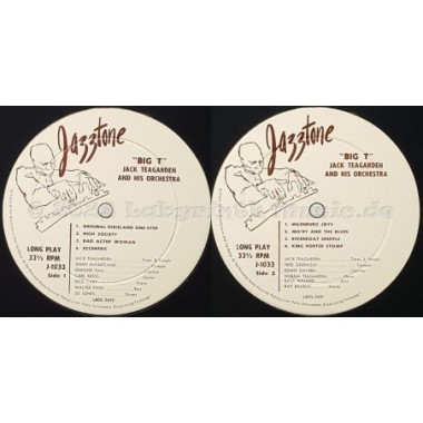Jack Teagarden And His Orchestra - Big T • 10" Vinyl - Labyrinth Music