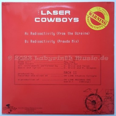 Laser Cowboys - Radioactivity • 12" Vinyl Maxi - Labyrinth Music