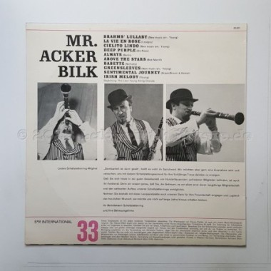 Mr. Acker Bilk - Mr. Acker Bilk • 10" Vinyl • EX - Labyrinth Music