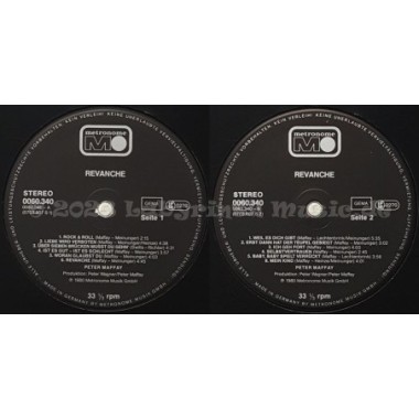 Peter Maffay - Revanche • 12" Vinyl LP - Labyrinth Music