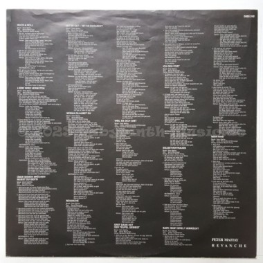 Peter Maffay - Revanche • 12" Vinyl LP - Labyrinth Music