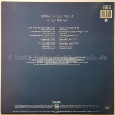 Peter Maffay - Sonne In Der Nacht • 12" Vinyl LP • EX - Labyrinth Music