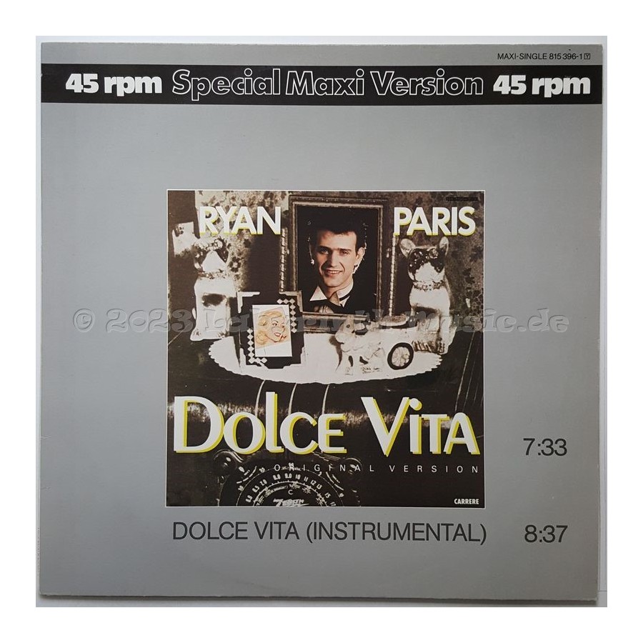 Ryan Paris - Dolce Vita • 12" Vinyl Maxi • NM - Labyrinth Music