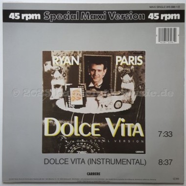 Ryan Paris - Dolce Vita • 12" Vinyl Maxi • NM - Labyrinth Music