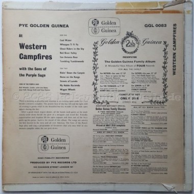 The Sons Of The Purple Sage - At Western Campfires • 12" Vinyl LP - Labyrinth Music